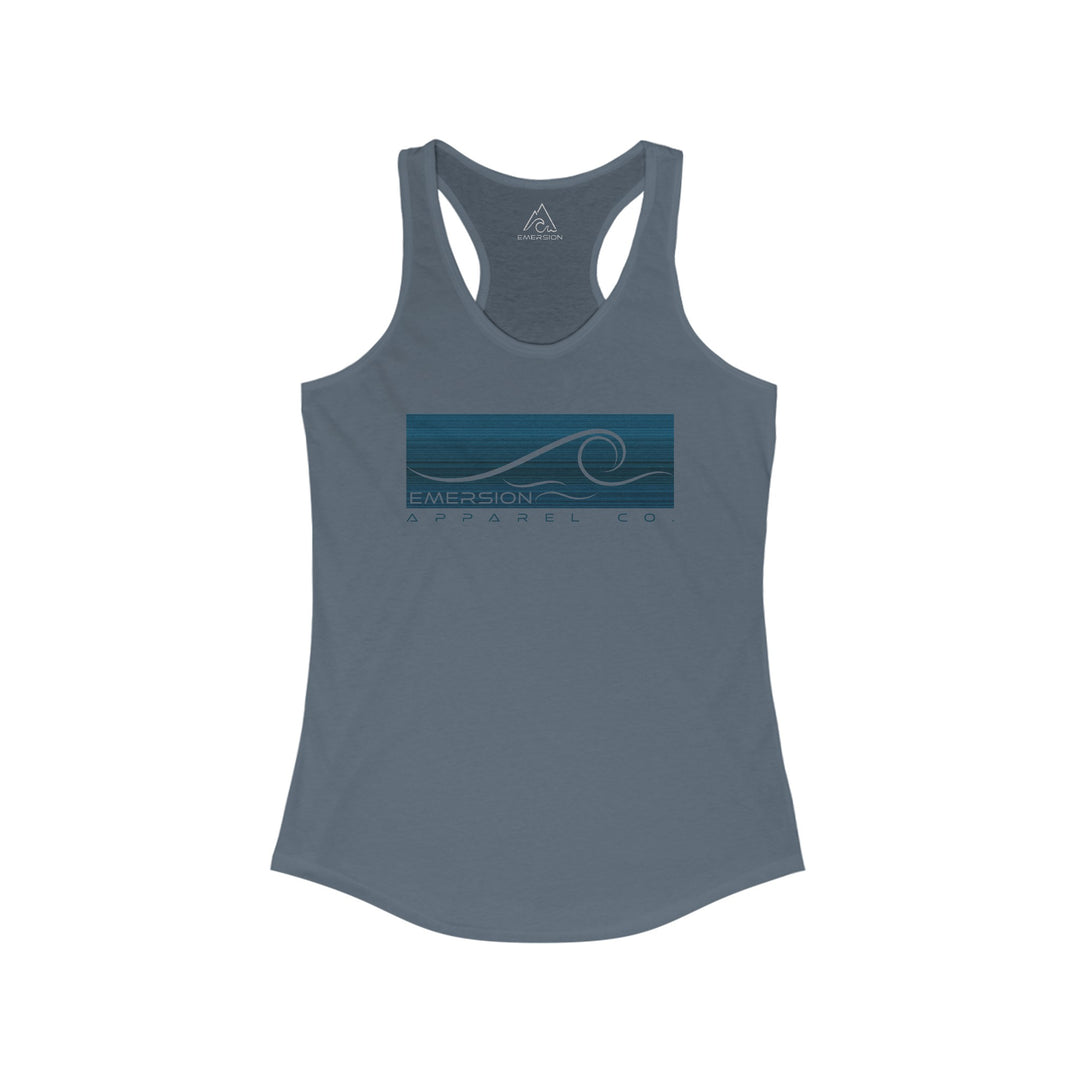 W's Blue Swell Racerback Tank