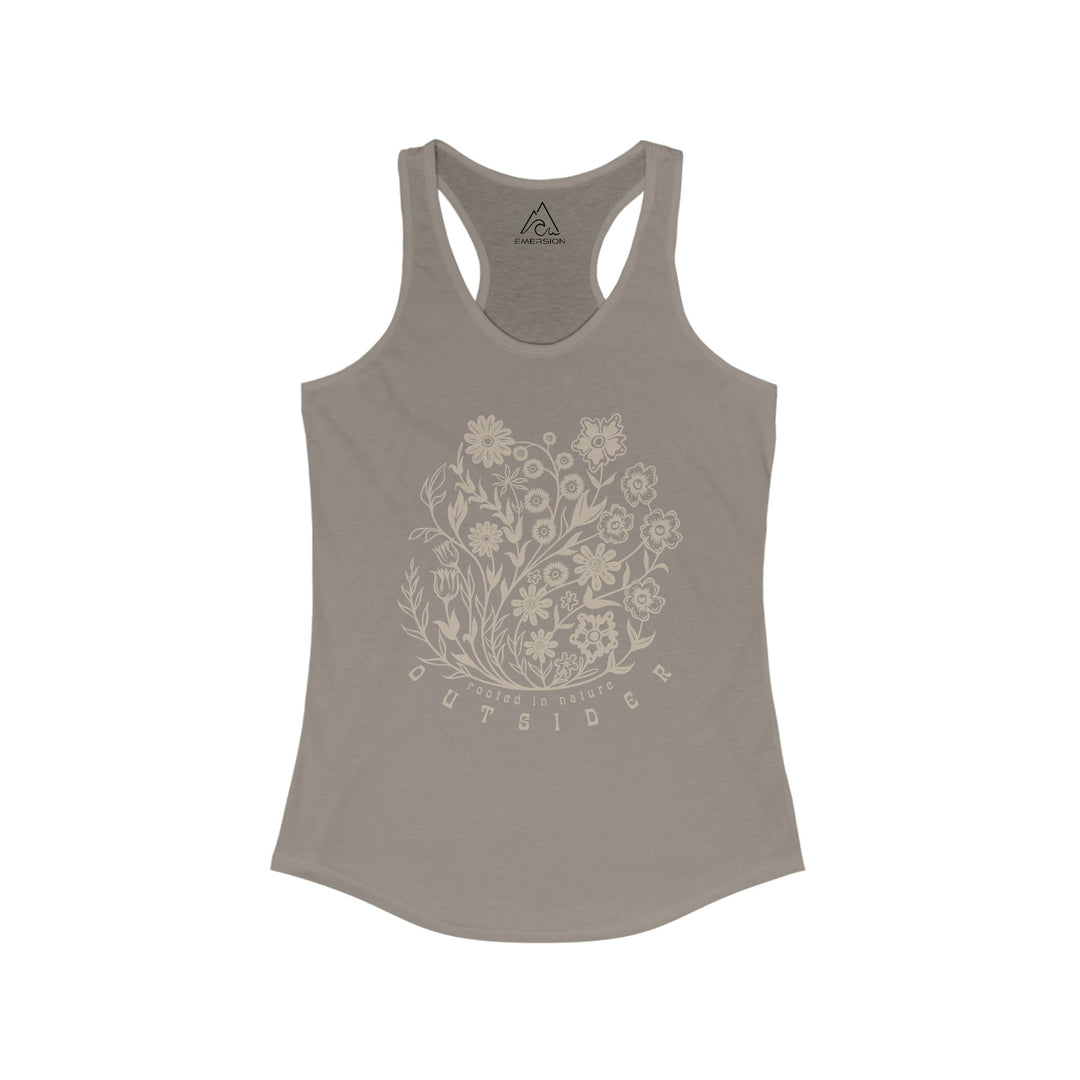 W's Floral Outsider Racerback Tank