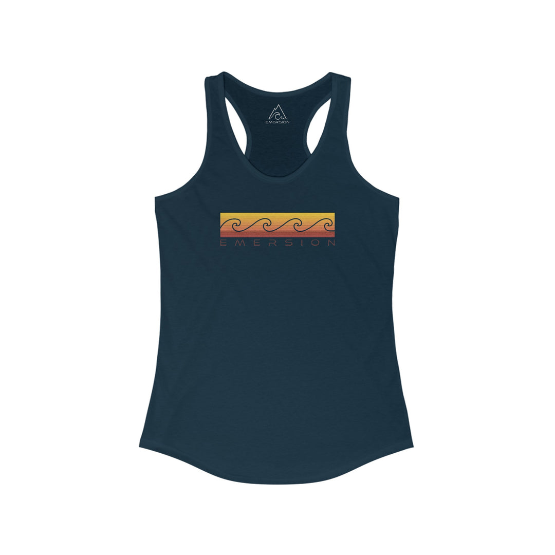 W's Sunset Waves Racerback Tank