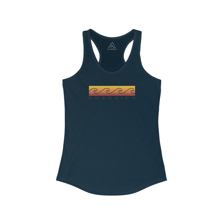 W's Sunset Waves Racerback Tank