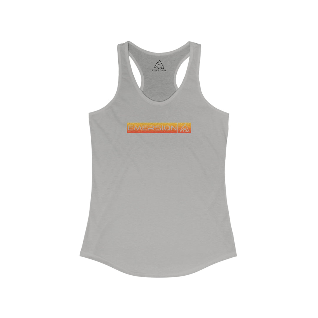 W's Sunset Logo Racerback Tank