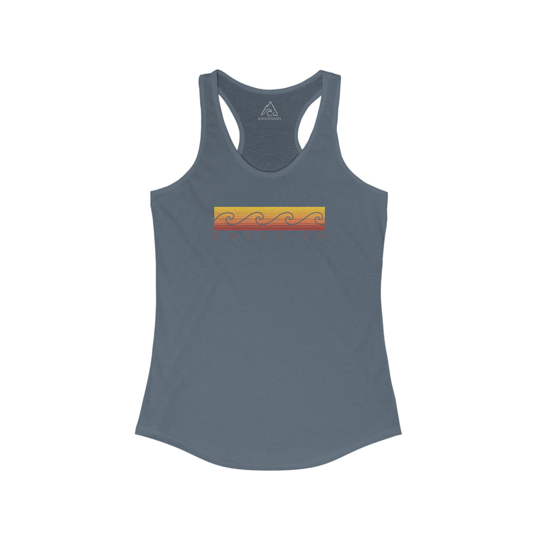 W's Sunset Waves Racerback Tank