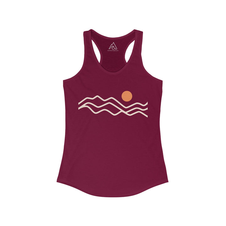W's Mountain Sunset Racerback Tank