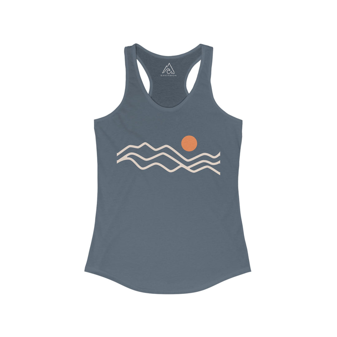 W's Mountain Sunset Racerback Tank