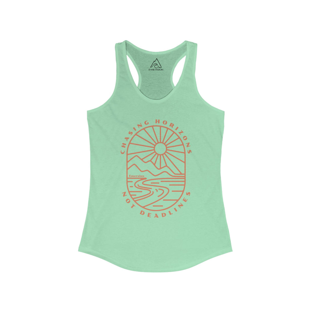 W's Chasing Horizons Racerback Tank