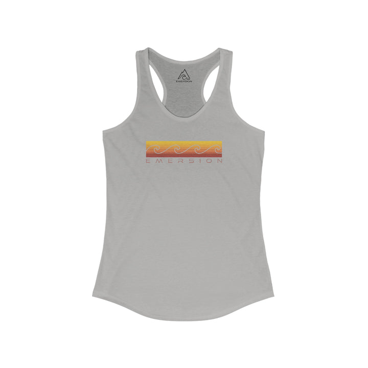 W's Sunset Waves Racerback Tank