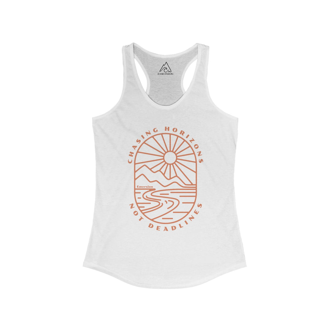 W's Chasing Horizons Racerback Tank