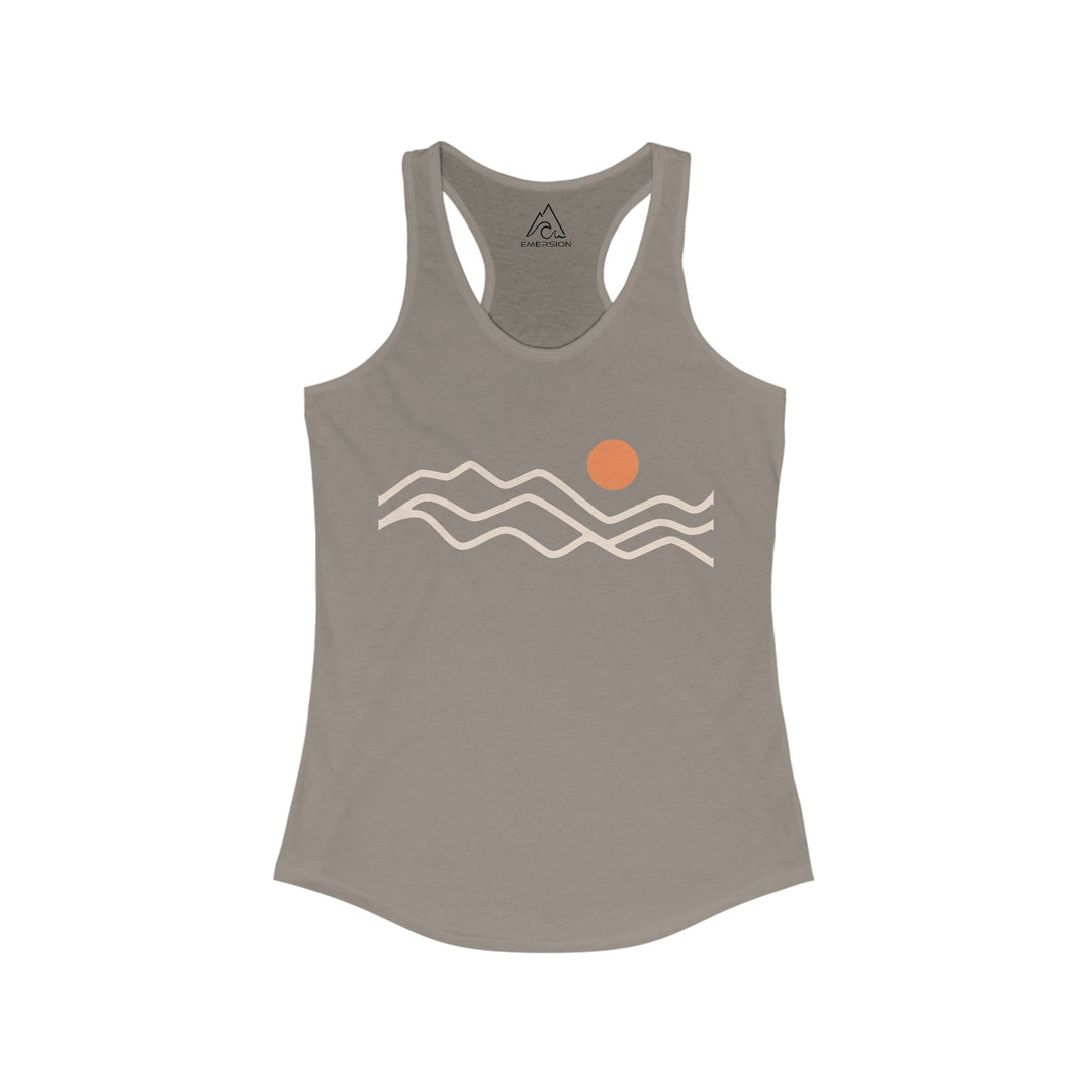 W's Mountain Sunset Racerback Tank