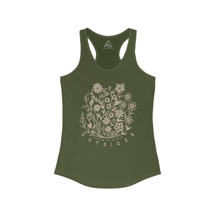 W's Floral Outsider Racerback Tank