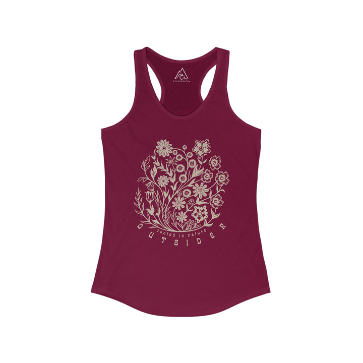 W's Floral Outsider Racerback Tank