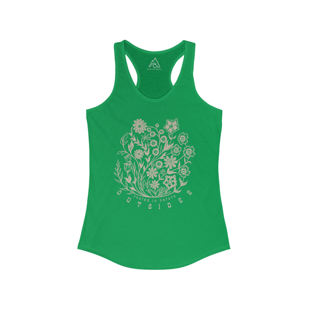 W's Floral Outsider Racerback Tank