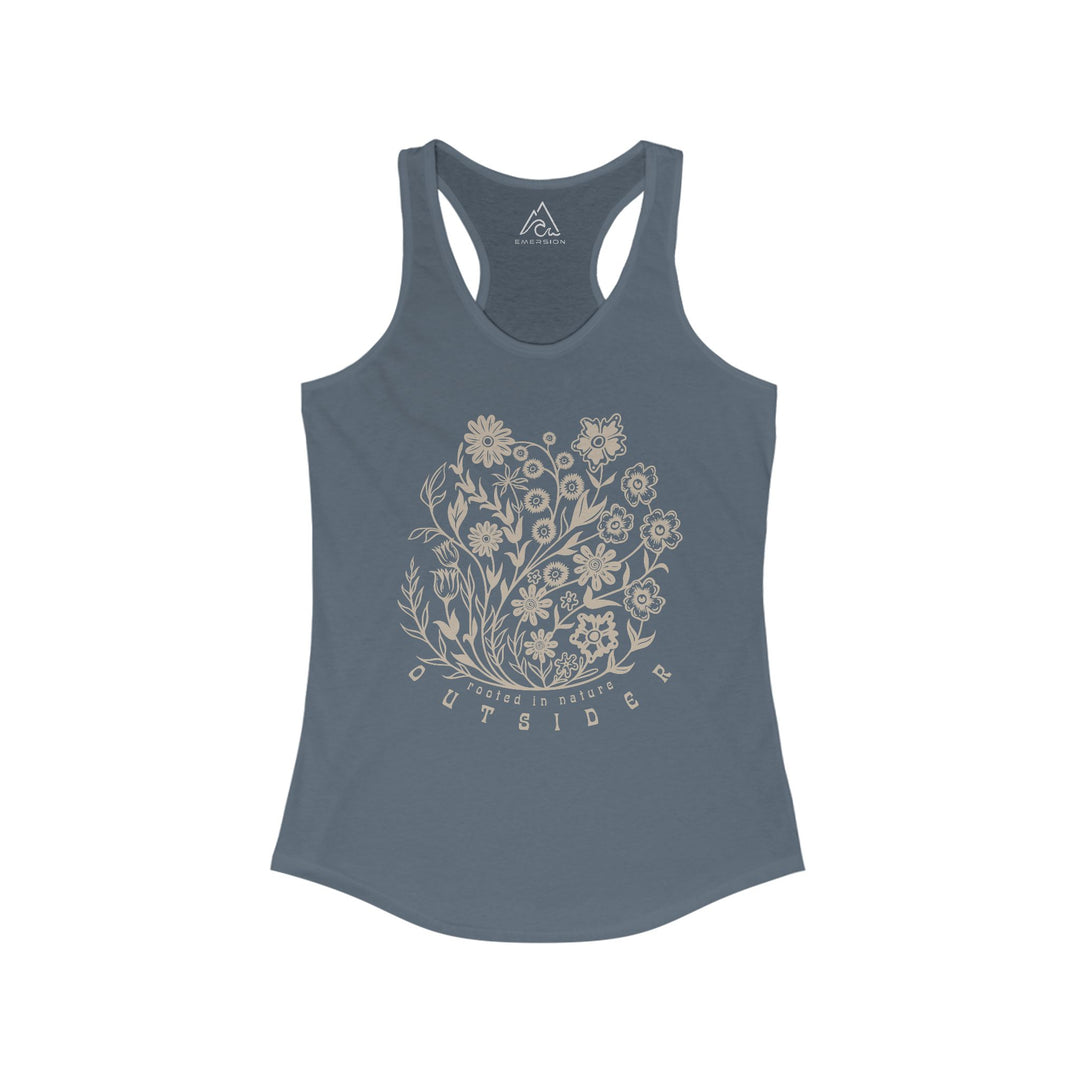 W's Floral Outsider Racerback Tank