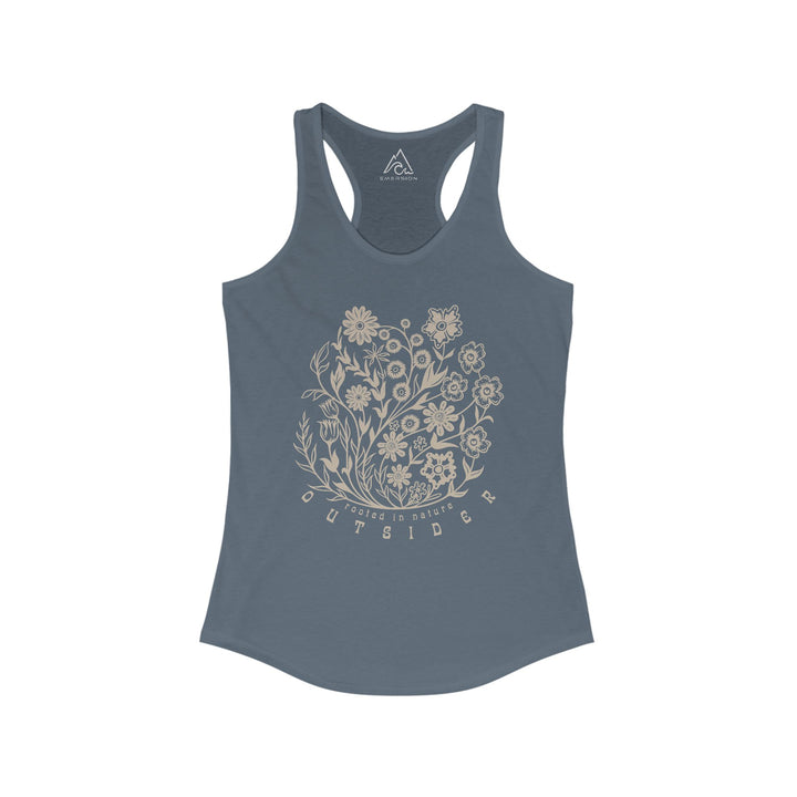 W's Floral Outsider Racerback Tank