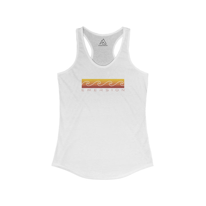 W's Sunset Waves Racerback Tank