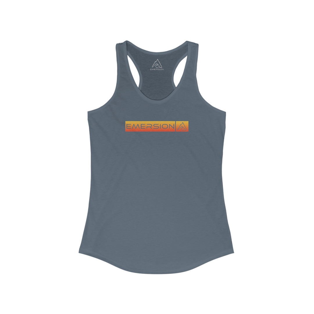 W's Sunset Logo Racerback Tank