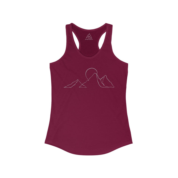 W's Mountain Sketch Racerback Tank