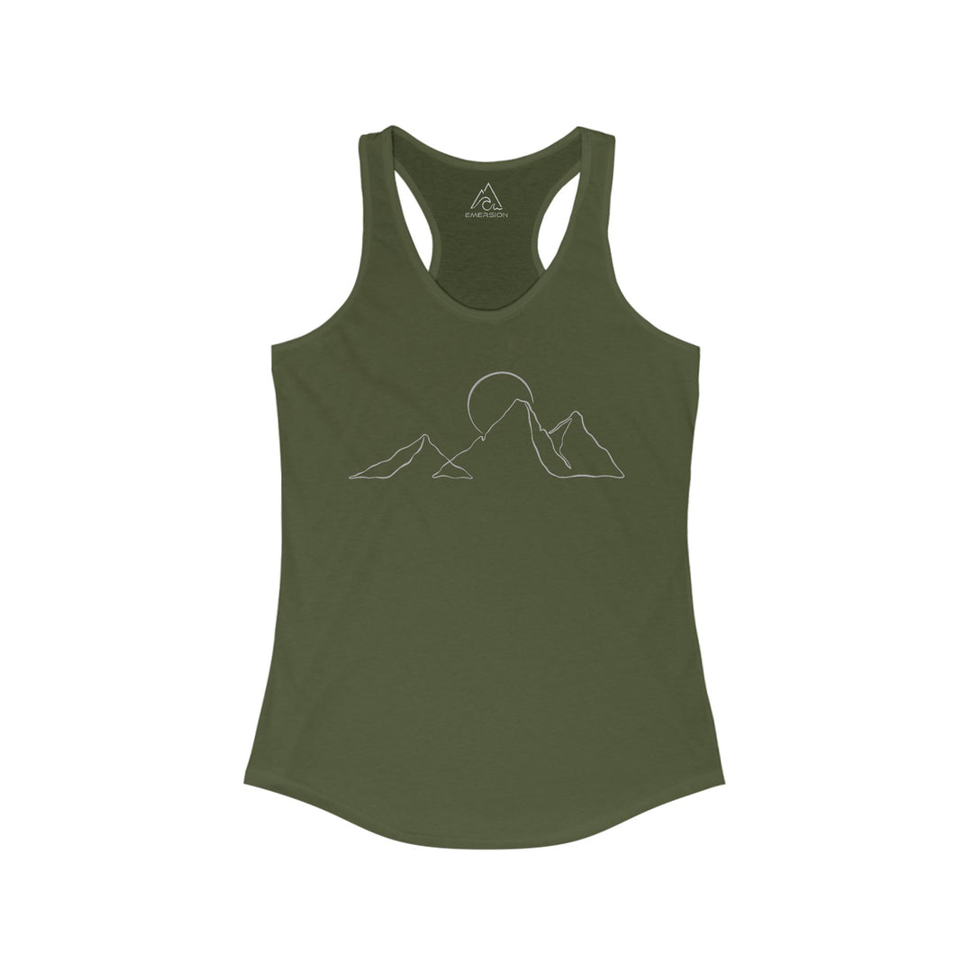 W's Mountain Sketch Racerback Tank