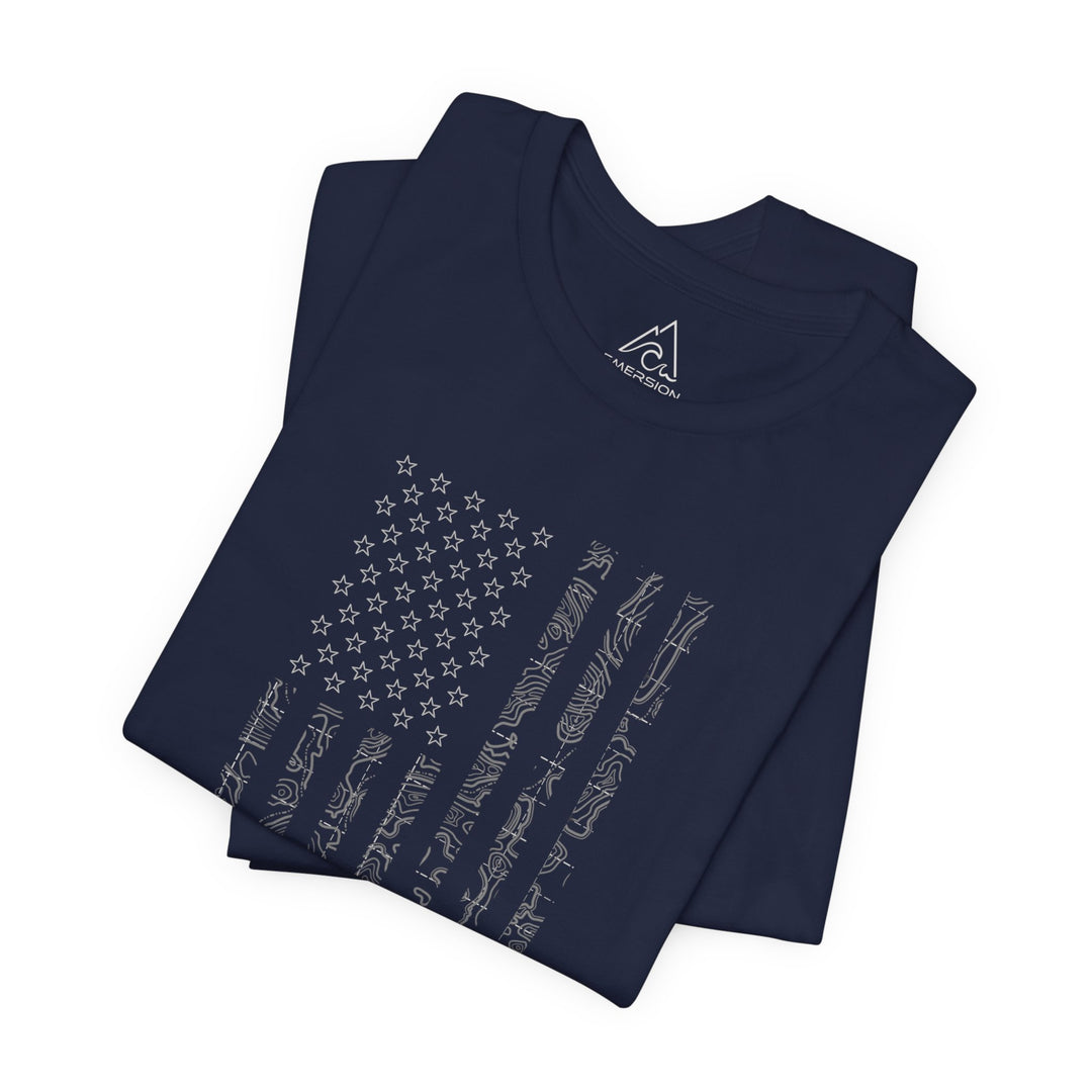 American Flag Topo Tee