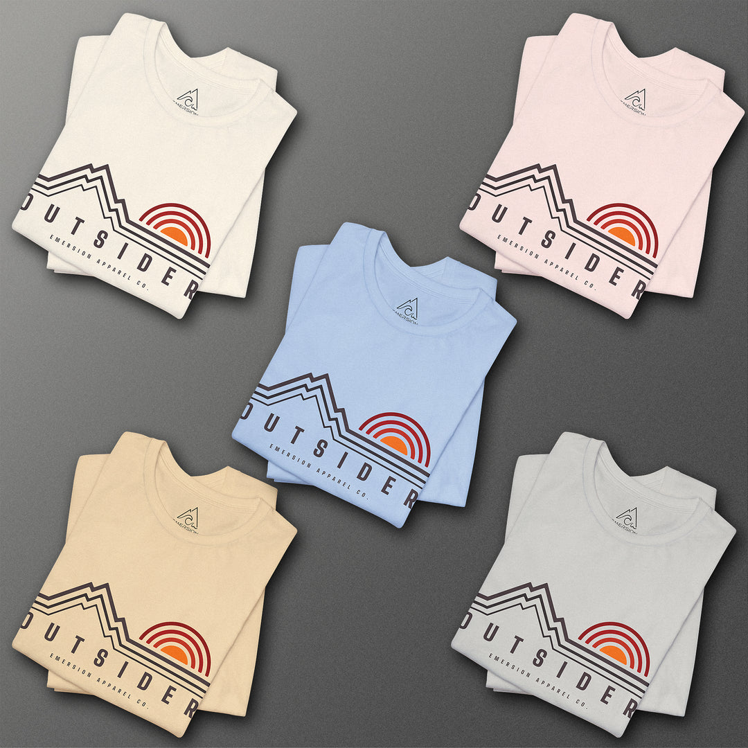 W's Outsider Mountain Sunset Tee (unisex fit)
