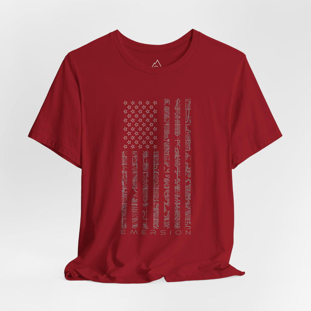 American Flag Topo Tee