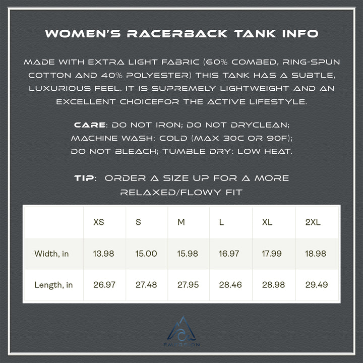 W's Mountain Sketch Racerback Tank