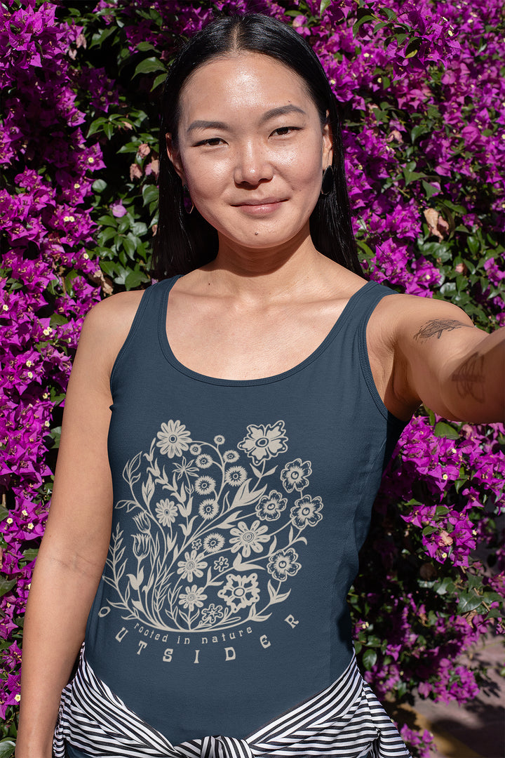 W's Floral Outsider Racerback Tank