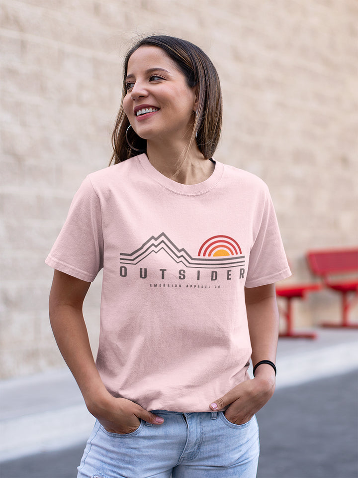 W's Outsider Mountain Sunset Tee (unisex fit)