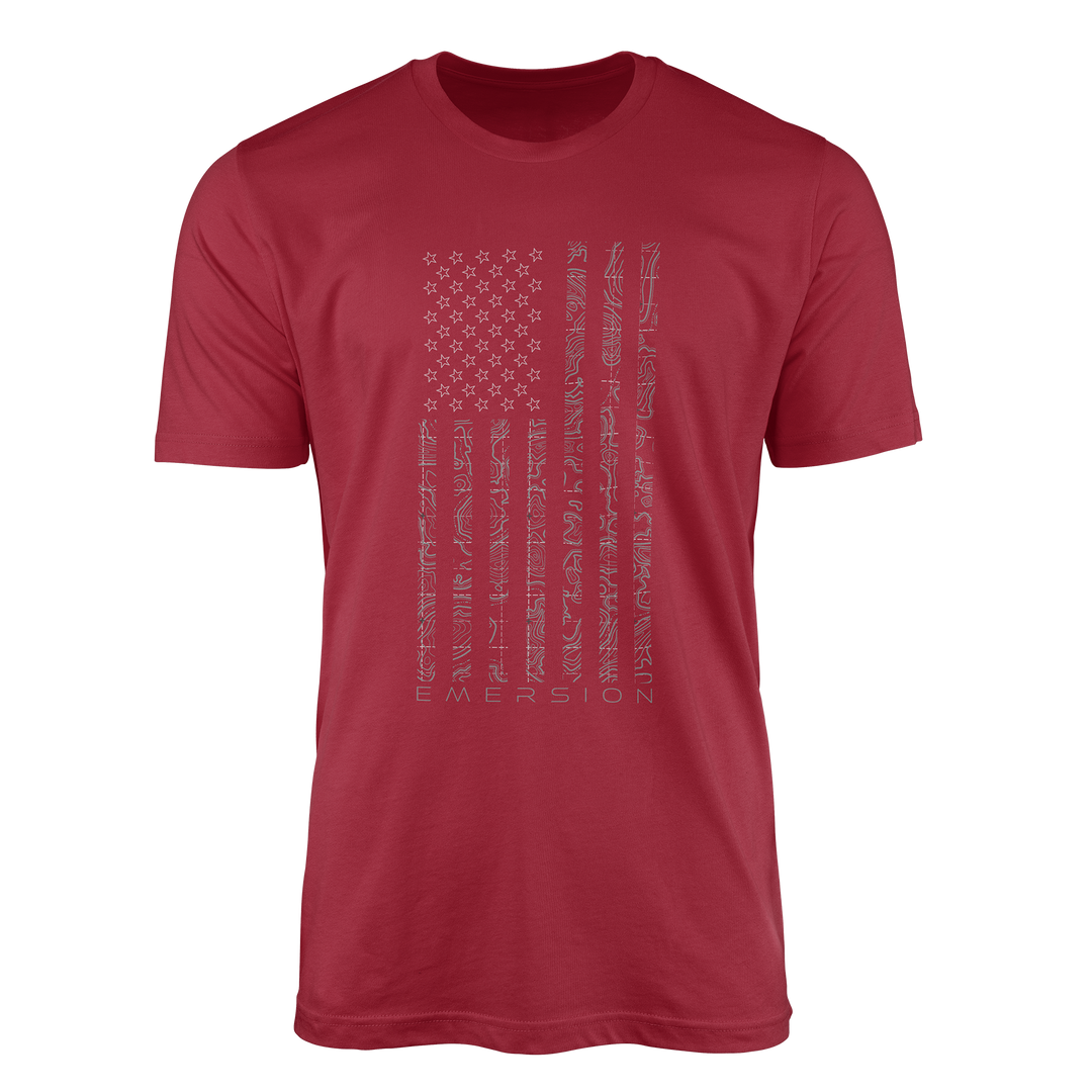 American Flag Topo Tee