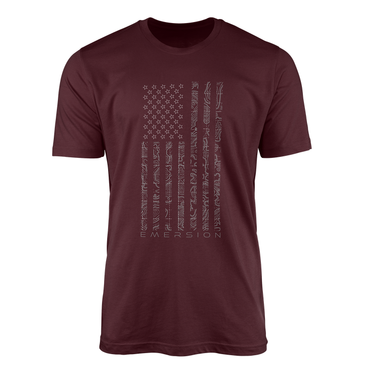 American Flag Topo Tee