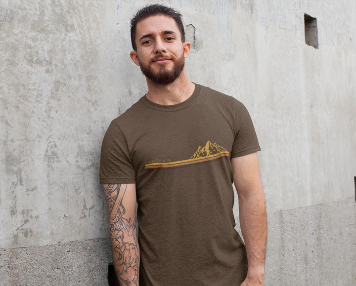 Retro Mountain Lines Tee