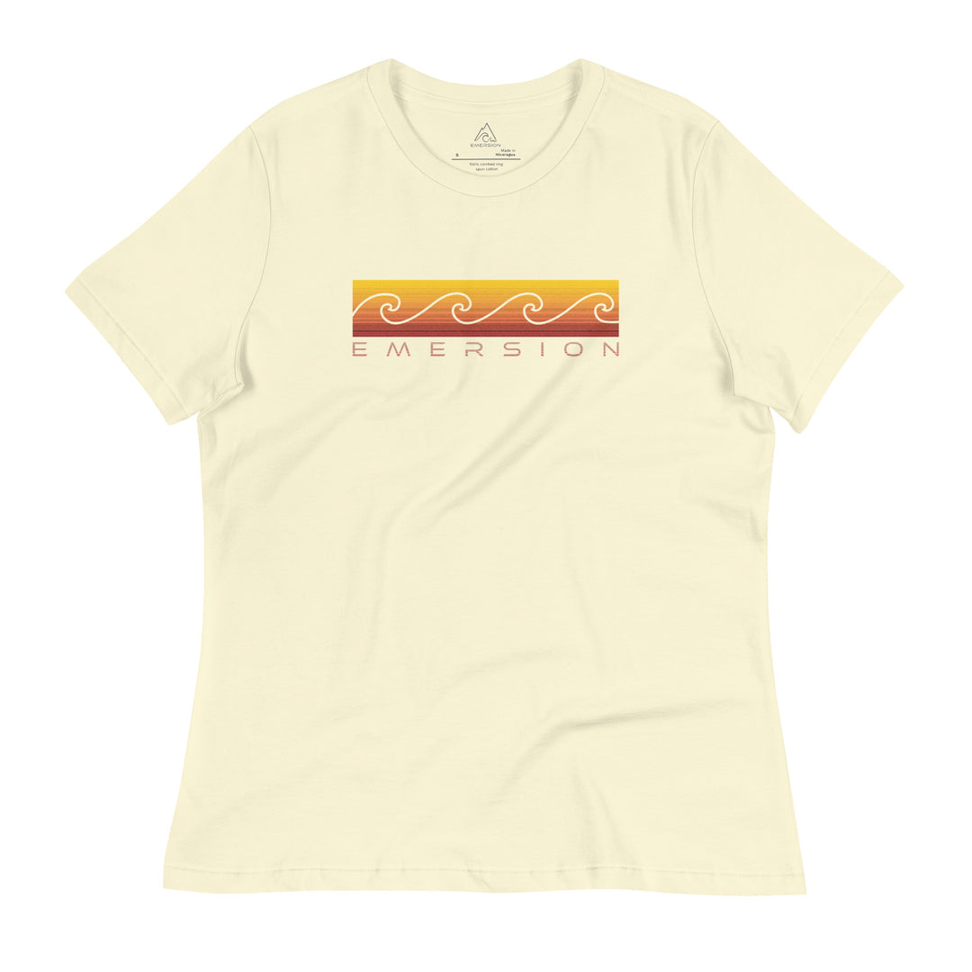 W's Sunset Waves Relaxed Tee